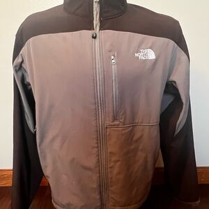 The North Face Mens Summit Series Small  Windstopper Gray Black  Full-Zip Jacket